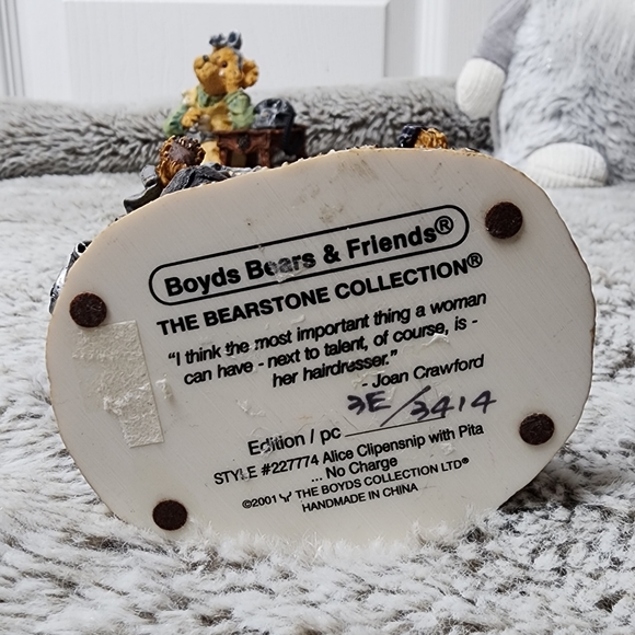 Lot of 4 Boyds Bears 🐻 & Friends The Bearstone Collection Figures - Picture 3 of 17